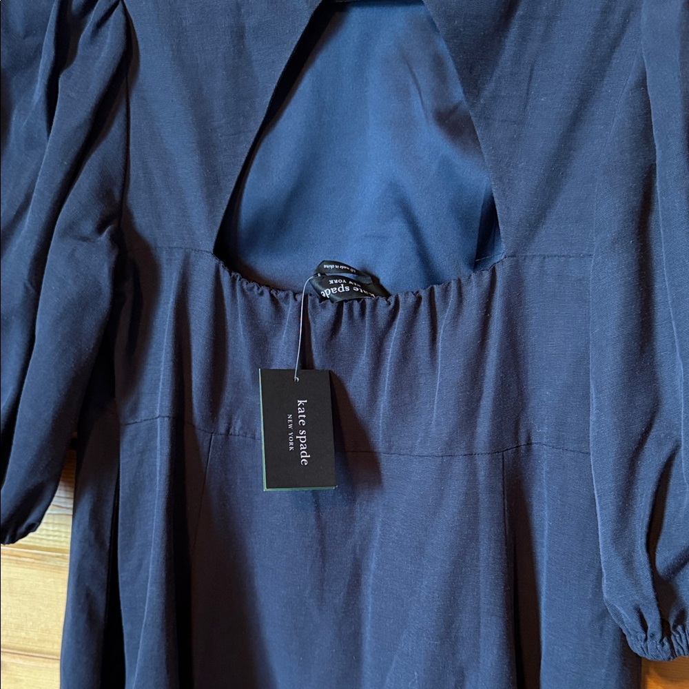Kate Spade Midnight Navy Blue Pearl Embellished Dress - Picture 6 of 6
